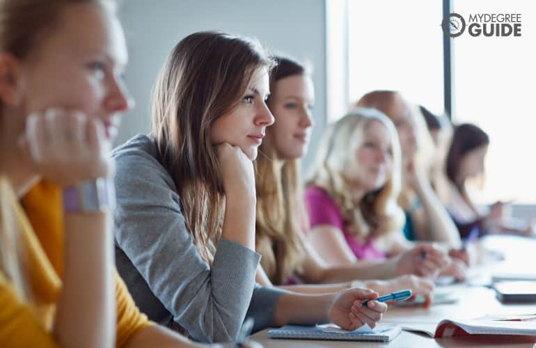 students in a classroom