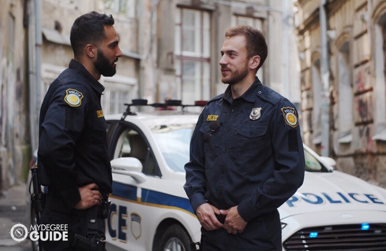 police officers on streets