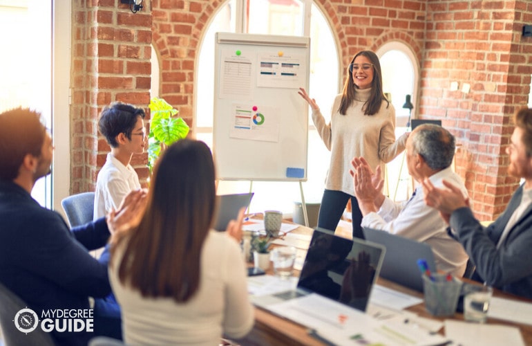 marketing team in a meeting