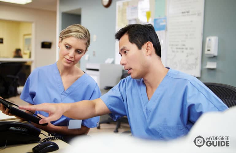 nurses working at the hospital