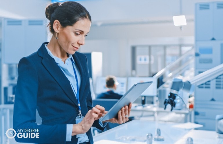 Industrial Engineer working in a research facility