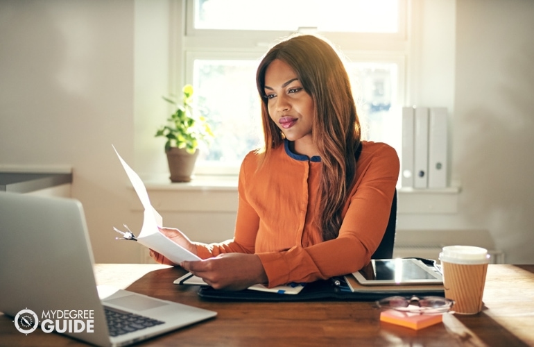 Woman preparing requirements for PhD in Clinical Psychology