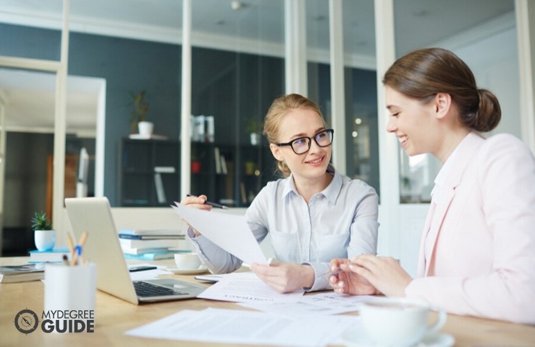 accountants working together in an office