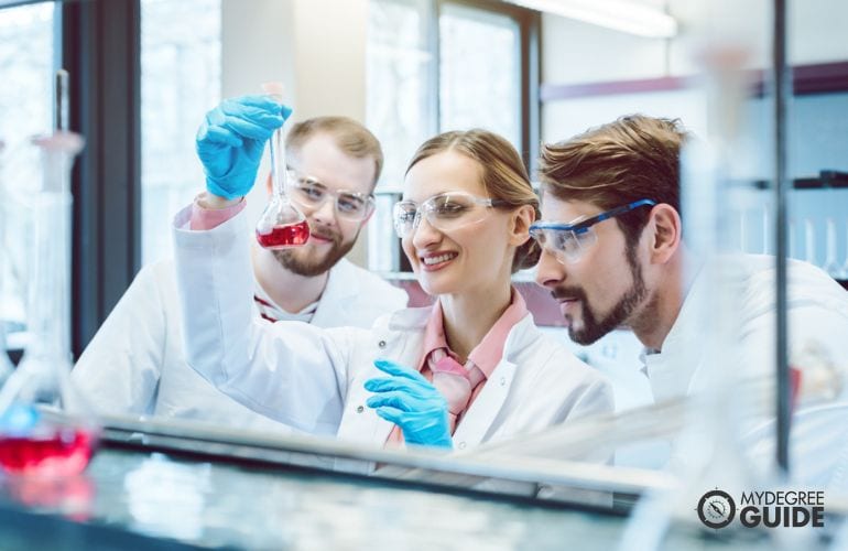 Medical Scientists working in the lab