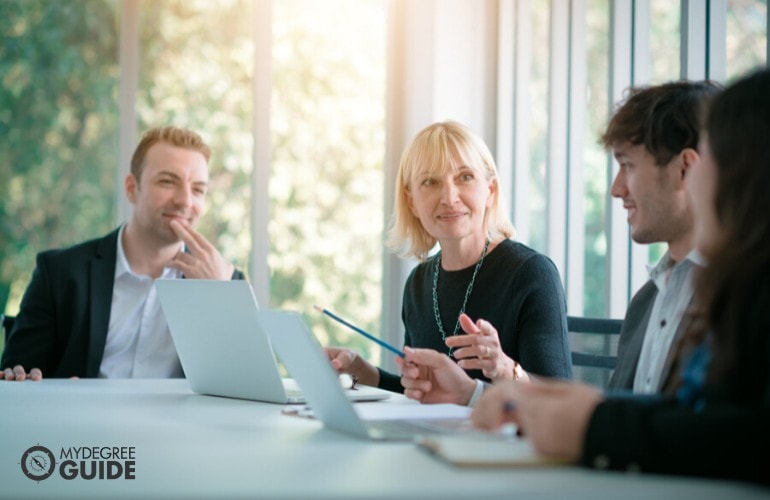 environmental managers in a meeting