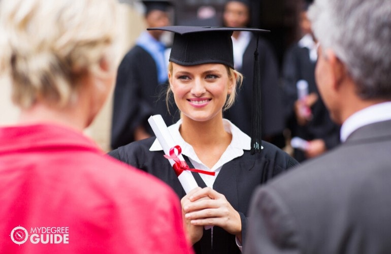 general studies degree student graduating 