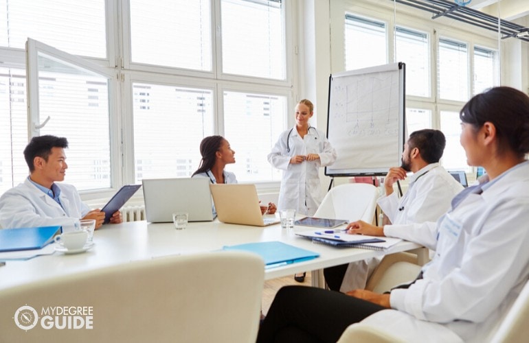 health professionals in a meeting