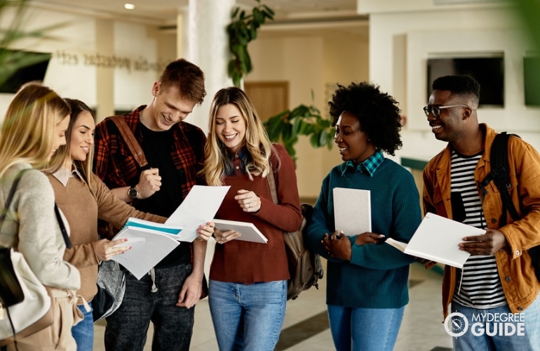 Students taking Bachelor’s in Health Services Degree