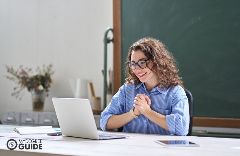 woman with Master of Teaching