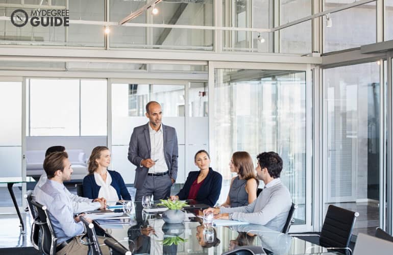 HR professionals having a meeting in the office