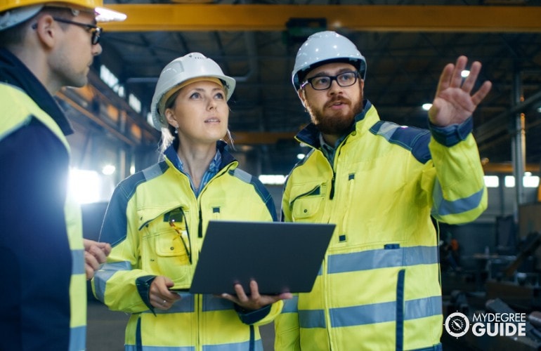 Industrial Engineers working in a factory