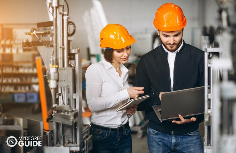 Mechanical Engineers working in a power plant