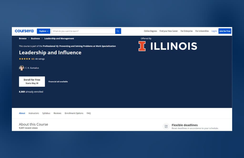 Coursera.org - Leadership and Influence