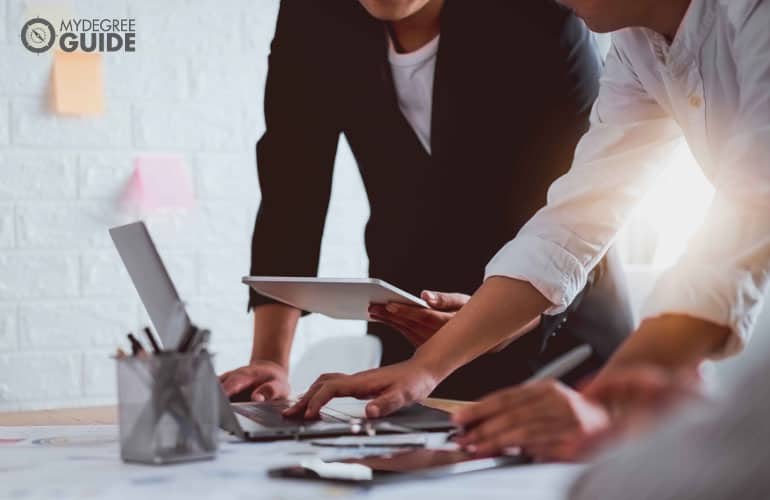 accountants working in the office