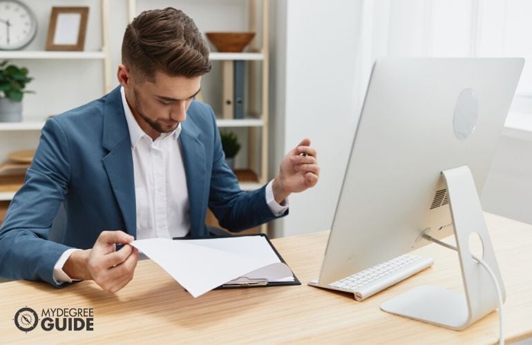 Man preparing requirements for MS in Pharmaceutical Sciences 