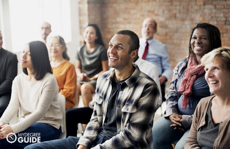 professional counselors attending a conference