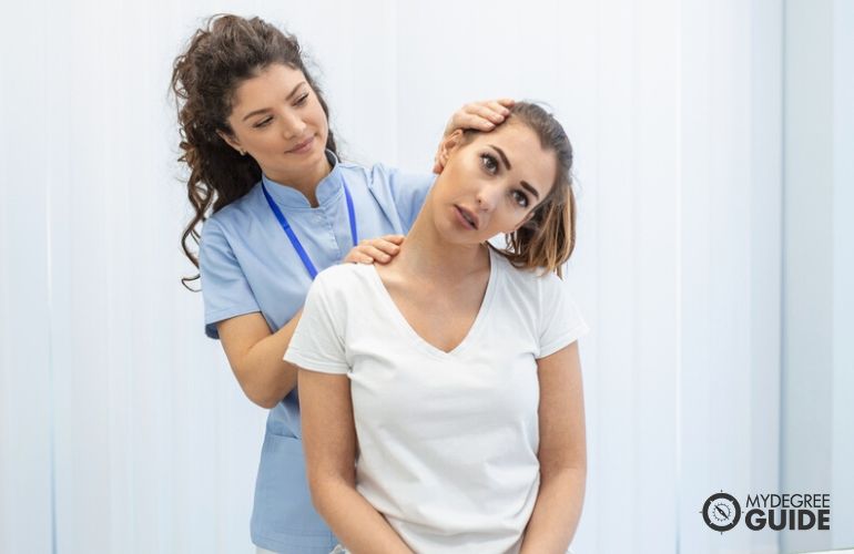 Licensed Occupational Therapist in a session with patient