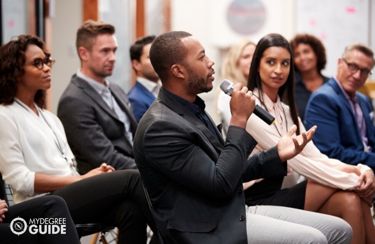 Project Managers attending a seminar