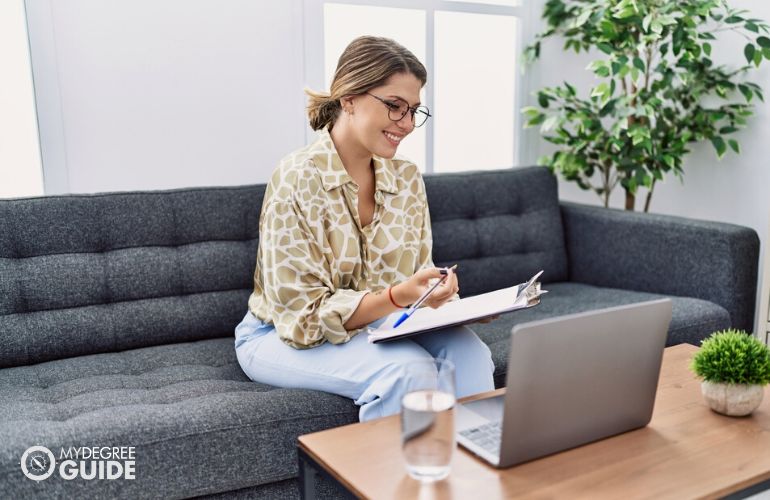 Woman preparing for PhD in Environmental Management tequirements