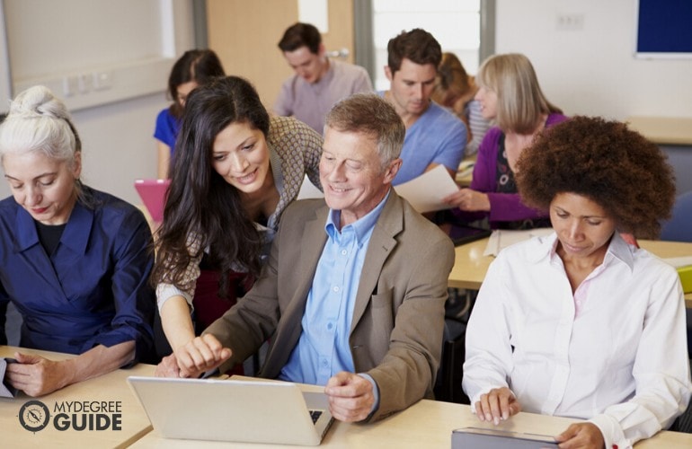 PhD in Psychology students in class