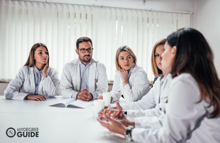 Public Health Professionals in a meeting