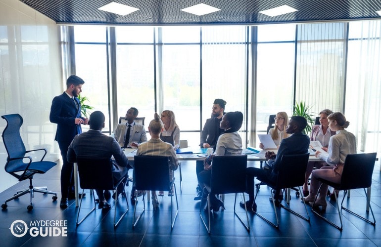 Public Administrators meeting in conference room