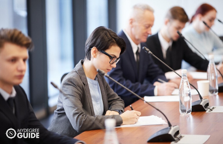 political scientists attending conference