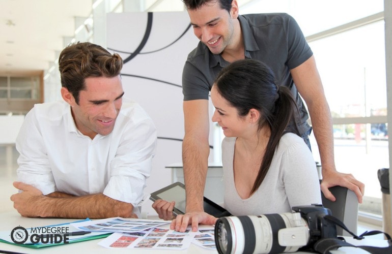 Advertising team in a meeting