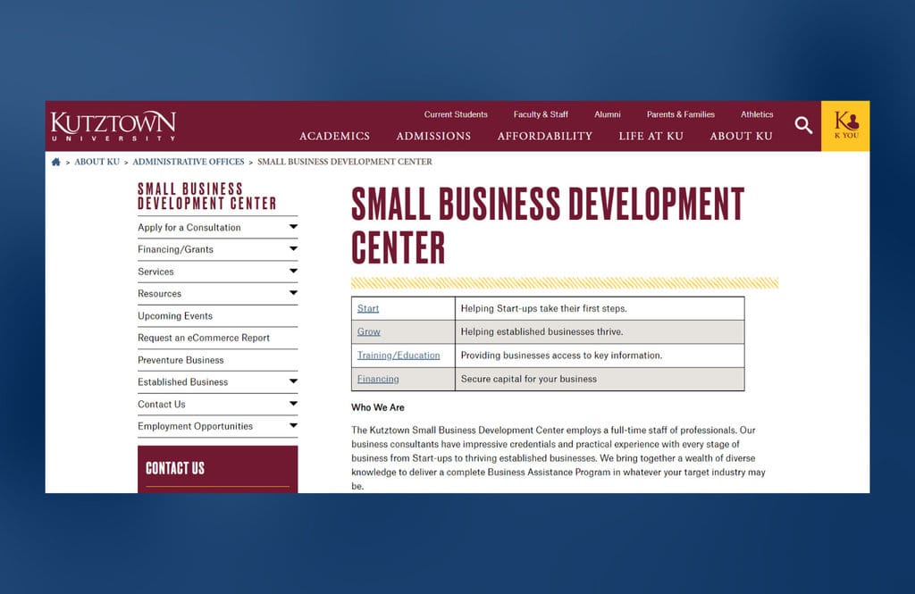 Kutztown University - Running a Profitable Company