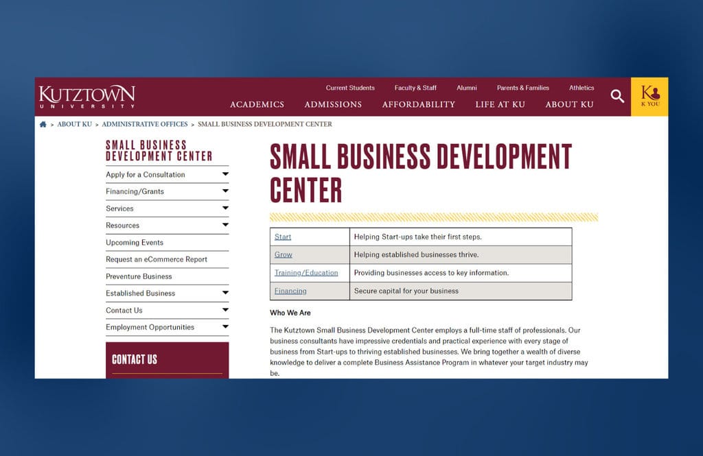 Kutztown University - Running a Profitable Company