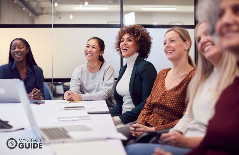 social workers at a conference