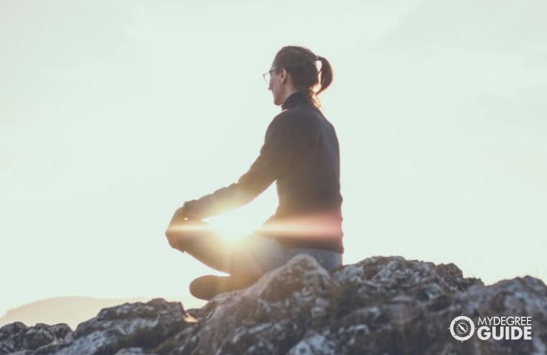 Meditate during study sessions