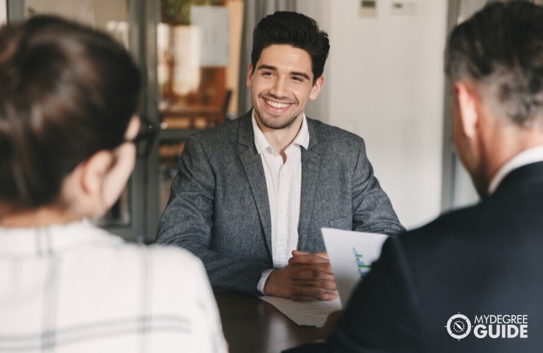 Recruiting Directors interviewing an applicant